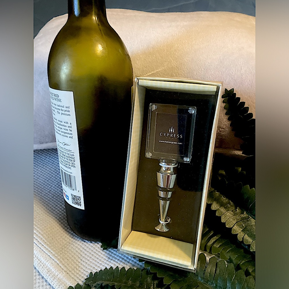 Crystal Wine Stopper with Mini Frame